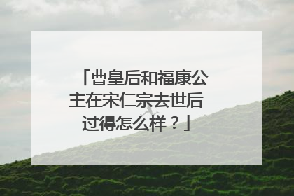 曹皇后和福康公主在宋仁宗去世后过得怎么样?