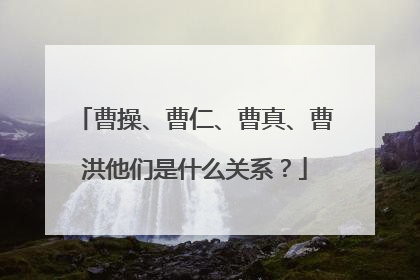 曹操、曹仁、曹真、曹洪他们是什么关系?
