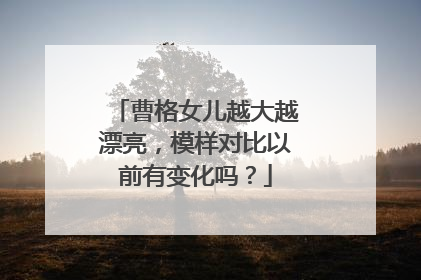 曹格女儿越大越漂亮，模样对比以前有变化吗？