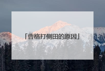 曹格打侧田的原因