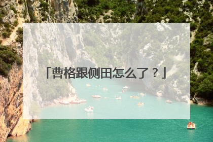 曹格跟侧田怎么了?