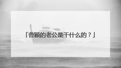 曹颖的老公是干什么的?