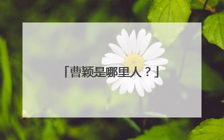 曹颖是哪里人？