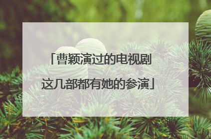 曹颖演过的电视剧 这几部都有她的参演