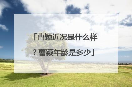 曹颖近况是什么样?曹颖年龄是多少