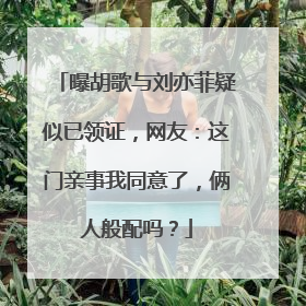 曝胡歌与刘亦菲疑似已领证,网友:这门亲事我同意了,俩人般配吗?