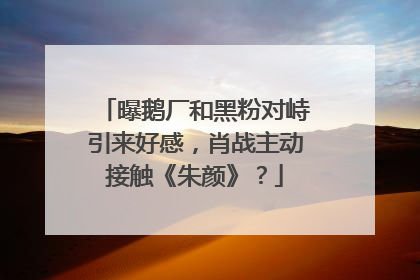 曝鹅厂和黑粉对峙引来好感,肖战主动接触《朱颜》?