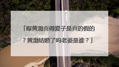 曝黄渤喜得爱子是真的假的?黄渤结婚了吗老婆是谁?