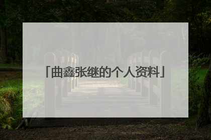 曲鑫张继的个人资料