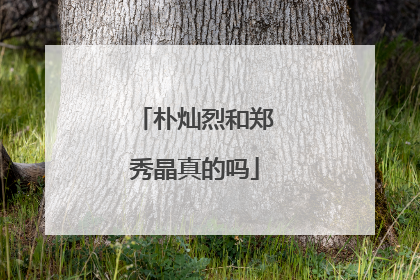 朴灿烈和郑秀晶真的吗