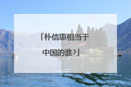 朴信惠相当于中国的谁?