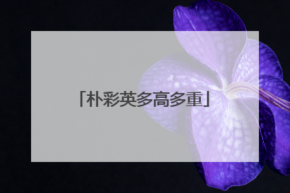 朴彩英多高多重