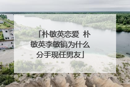 朴敏英恋爱 朴敏英李敏镐为什么分手现任男友