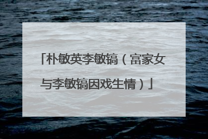 朴敏英李敏镐（富家女与李敏镐因戏生情）