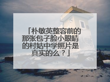朴敏英整容前的那张包子脸小眼睛的村姑中学照片是真实的么？