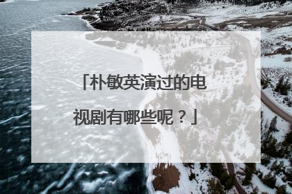 朴敏英演过的电视剧有哪些呢？