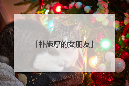 朴施厚的女朋友