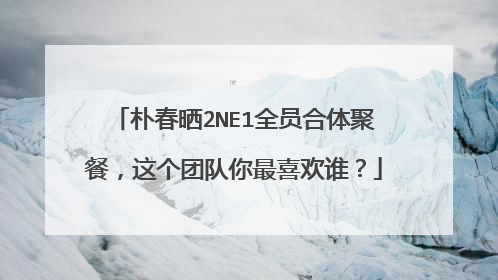 朴春晒2NE1全员合体聚餐，这个团队你最喜欢谁？
