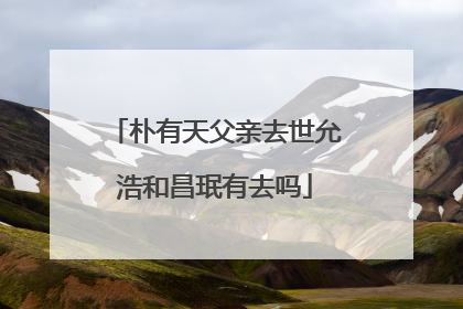 朴有天父亲去世允浩和昌珉有去吗