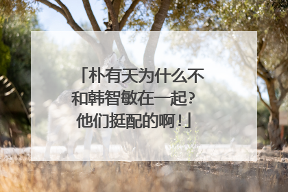 朴有天为什么不和韩智敏在一起?他们挺配的啊!