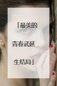 最美的青春武延生结局
