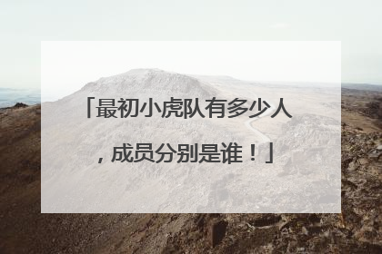 最初小虎队有多少人，成员分别是谁！