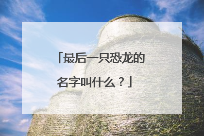 最后一只恐龙的名字叫什么？