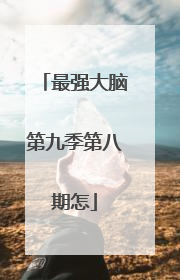 最强大脑第九季第八期怎
