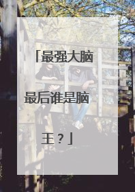 最强大脑最后谁是脑王?