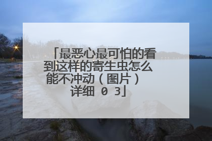 最恶心最可怕的看到这样的寄生虫怎么能不冲动（图片） 详细�0�3