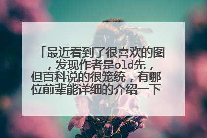最近看到了很喜欢的图,发现作者是old先,但百科说的很笼统,有哪位前辈能详细的介绍一下吗?另外他微