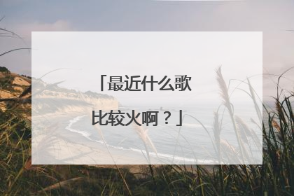 最近什么歌比较火啊?