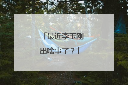 最近李玉刚出啥事了？
