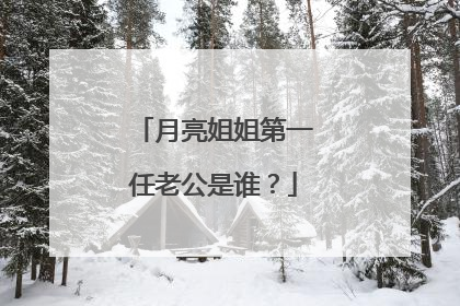 月亮姐姐第一任老公是谁？