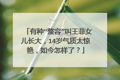 有种“整容”叫王菲女儿长大，14岁气质太惊艳，如今怎样了？
