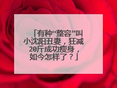 有种“整容”叫小沈阳丑妻，狂减20斤成功瘦身，如今怎样了？