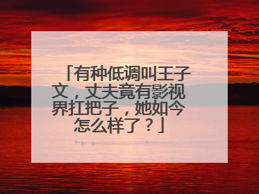 有种低调叫王子文，丈夫竟有影视界扛把子，她如今怎么样了？