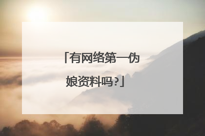 有网络第一伪娘资料吗?