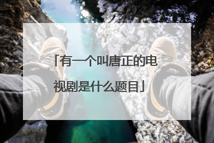 有一个叫唐正的电视剧是什么题目