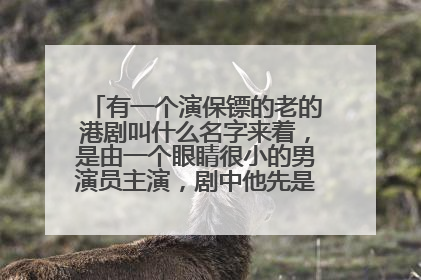 有一个演保镖的老的港剧叫什么名字来着,是由一个眼睛很小的男演员主演,剧中他先是死了老婆.