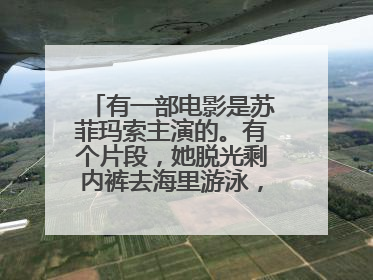 有一部电影是苏菲玛索主演的。有个片段,她脱光剩内裤去海里游泳,然后还要个男的给他涂防晒霜。
