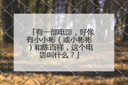 有一部电影,好像有小小彬(或小彬彬)和陈百祥,这个电影叫什么?