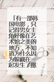 有一部韩国电影，只记得男女主角好像在艺术馆之类的地方，不知道为什么因为躲藏在一起发生了那事，后来那