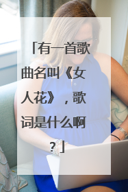 有一首歌曲名叫《女人花》，歌词是什么啊？