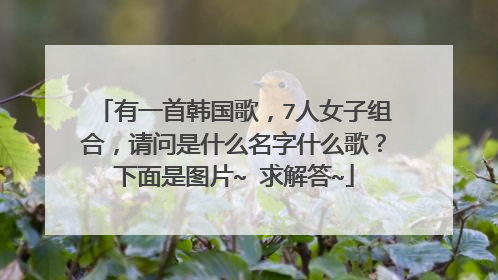有一首韩国歌，7人女子组合，请问是什么名字什么歌？下面是图片~ 求解答~