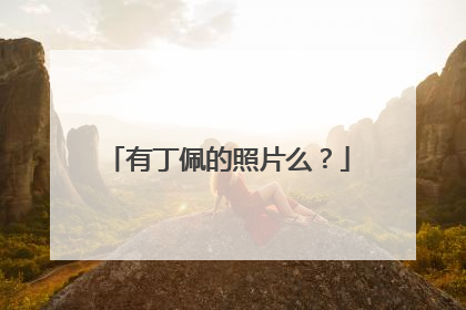 有丁佩的照片么?