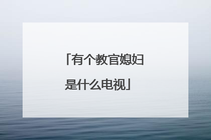 有个教官媳妇是什么电视