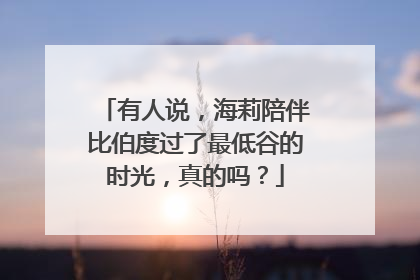 有人说，海莉陪伴比伯度过了最低谷的时光，真的吗？