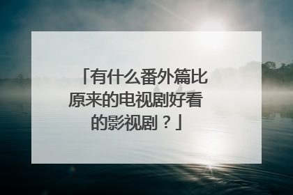 有什么番外篇比原来的电视剧好看的影视剧？