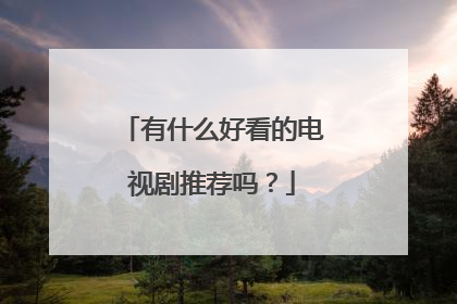 有什么好看的电视剧推荐吗？